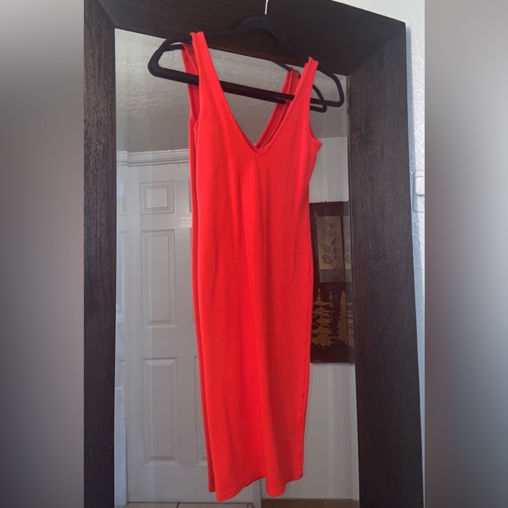 Hot red dress